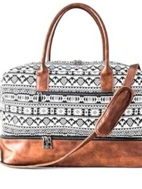 MyMealivos Canvas Weekender Bag with Shoe Compartment